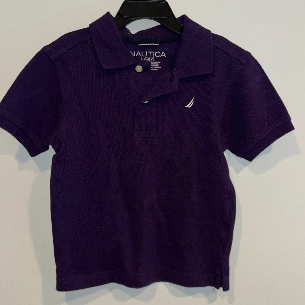 Nautica purple polo